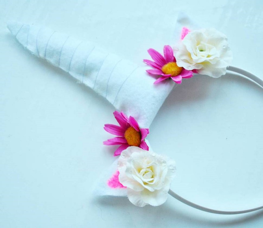 POPETPOP Einhorn Stirnbänder Set - 4-tlg Für Prinzessinnen Partys